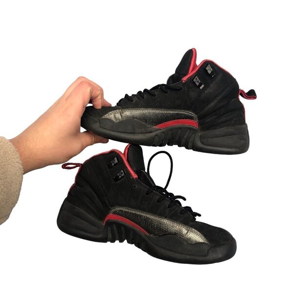 RARE 2012 Air Jordan 12 Retro Black Siren Red Size 8 - Picture 9 of 14